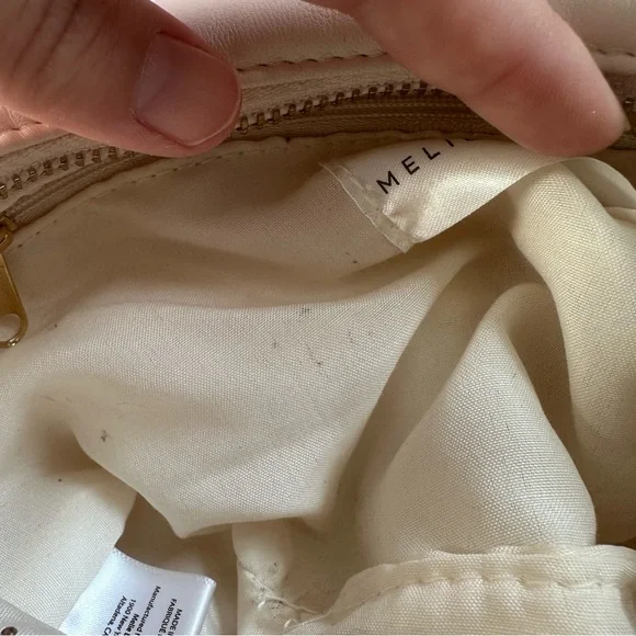 Melie Bianco | Alexandra cream vegan Top Handle Bag - Picture 9 of 11